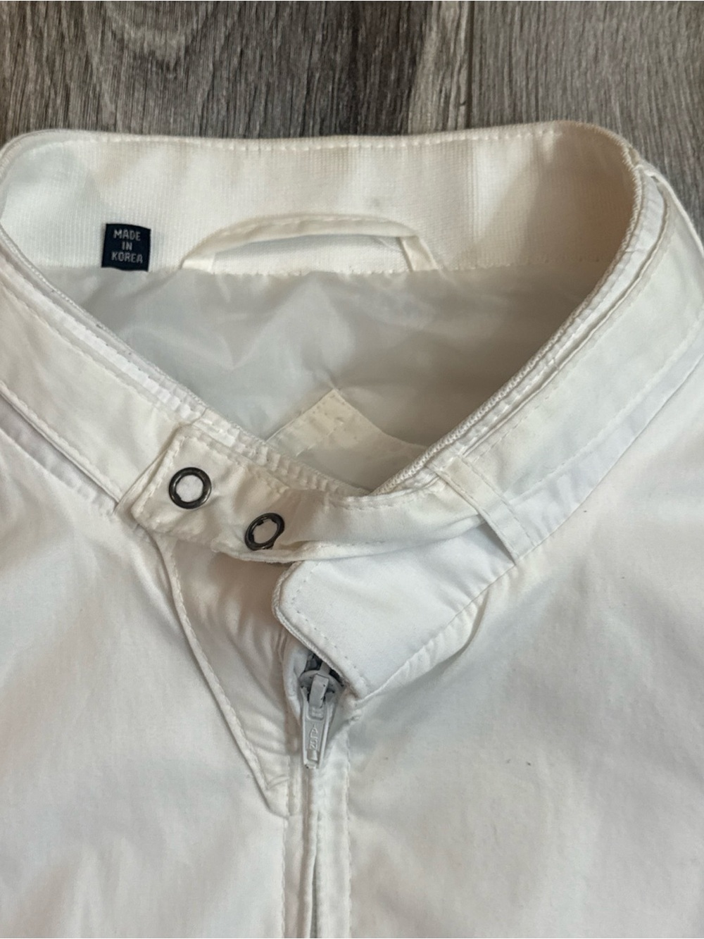 Members Only White Racer Windbreaker Jacket - Picture 5 of 9